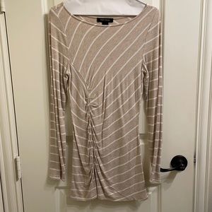 Khaki / White striped White House Black Market